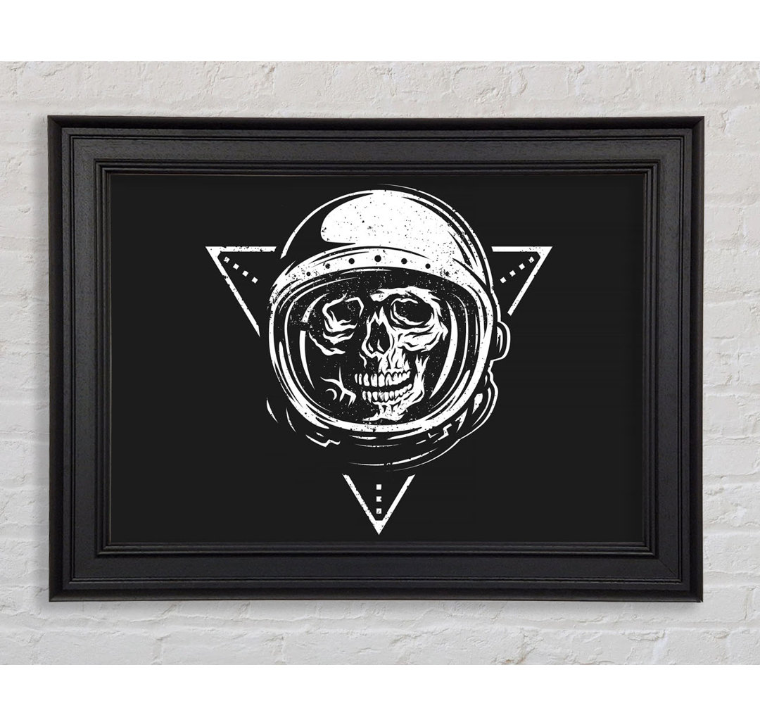 Spaceman Skull Gerahmter Druck