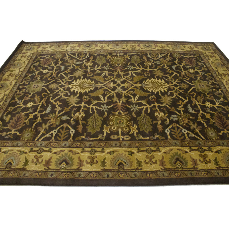 Beqir Performance Wool Floral Indoor Rug