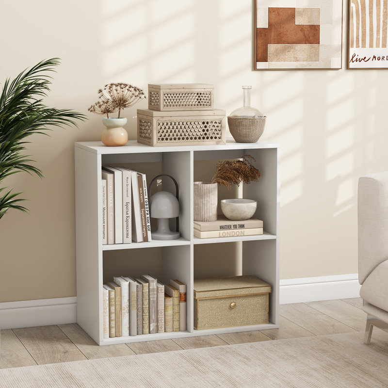 Seyram 27.56cm H Cube Bookcase, (2 Shelves) 27.56cmH x 70cmW x 13cmD