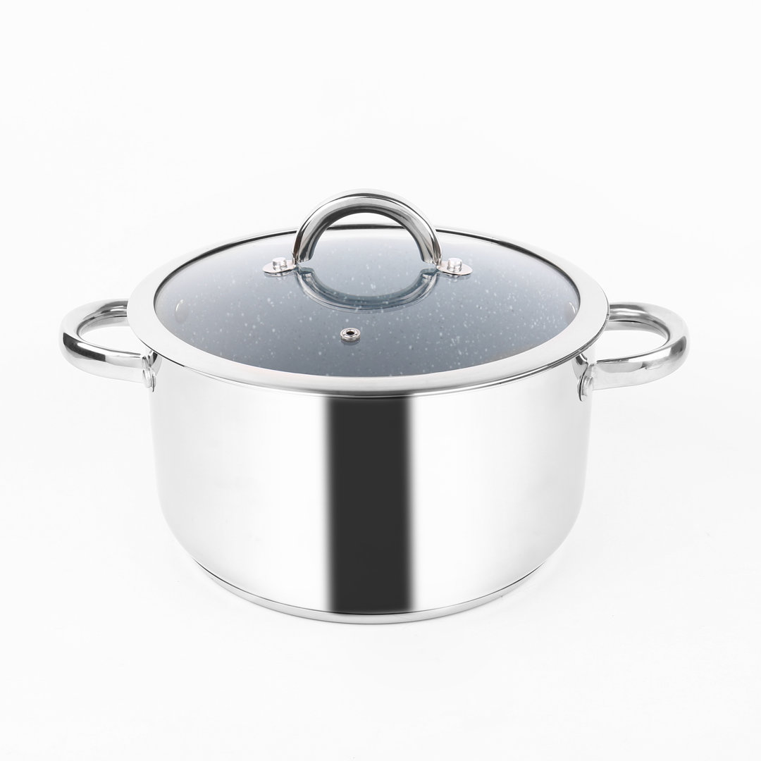 Belfry Kitchen Singer 5.5L Non-Stick Stainless Steel Stock Pot
