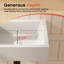 Lavabo de salle de bain mural HOROW-57368406