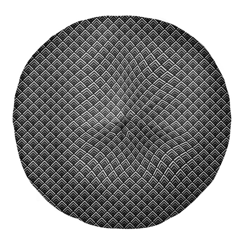 Coussin Katelyn Elizabeth, 26 po x 26 po, Gris