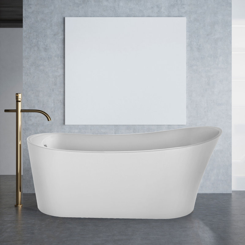 67'' x 31'' Freestanding Soaking Plastic / Acrylic Bathtub