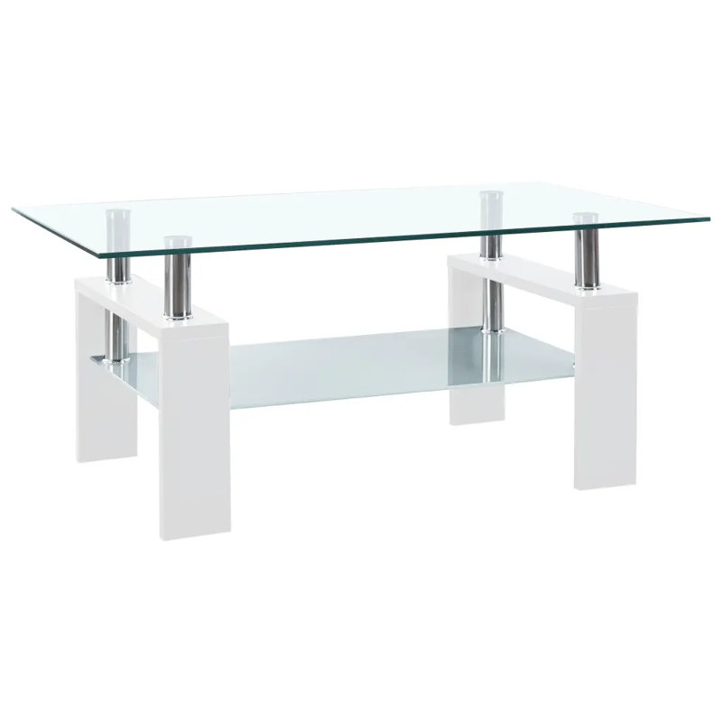 Berlynn Four Leg Coffee Table, White