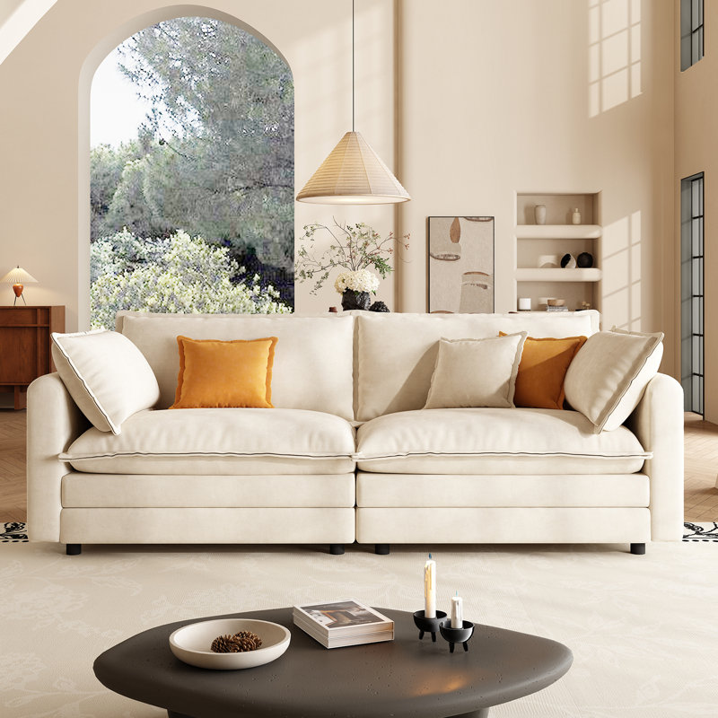 Canapé modulaire 77,95 po, Beige