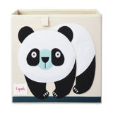 3 Sprouts - Toy Storage Cube for Baby and Kids - Panda