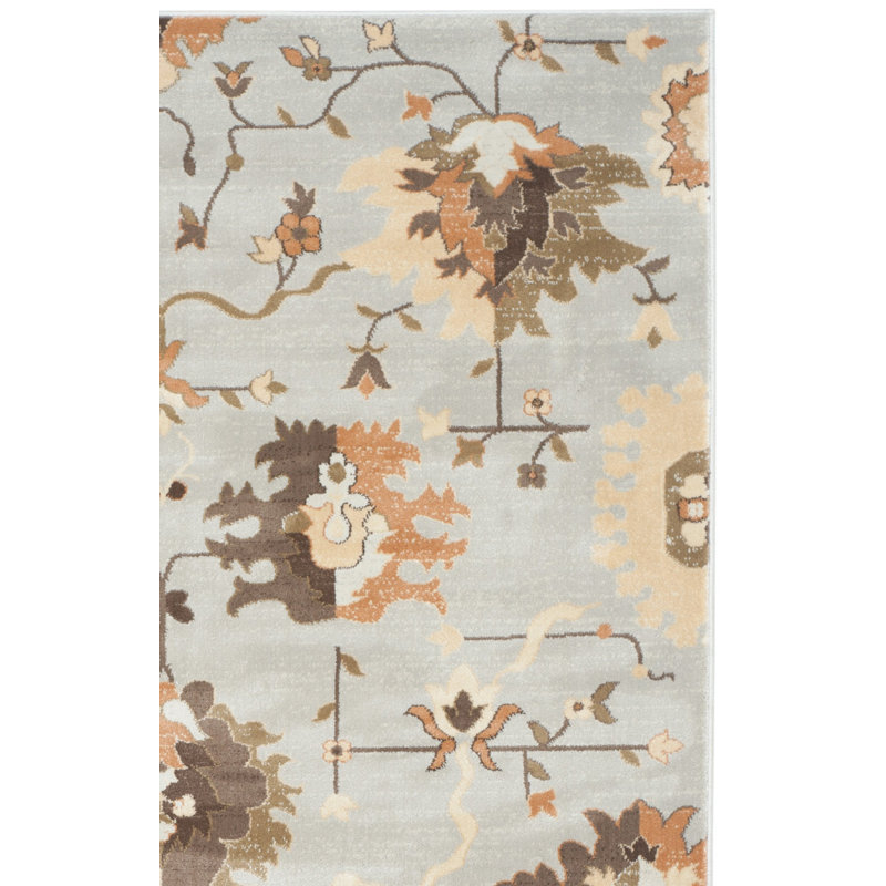 Tapis gris / ivoire Lavelle, Rectangle 4 pi x 6 pi