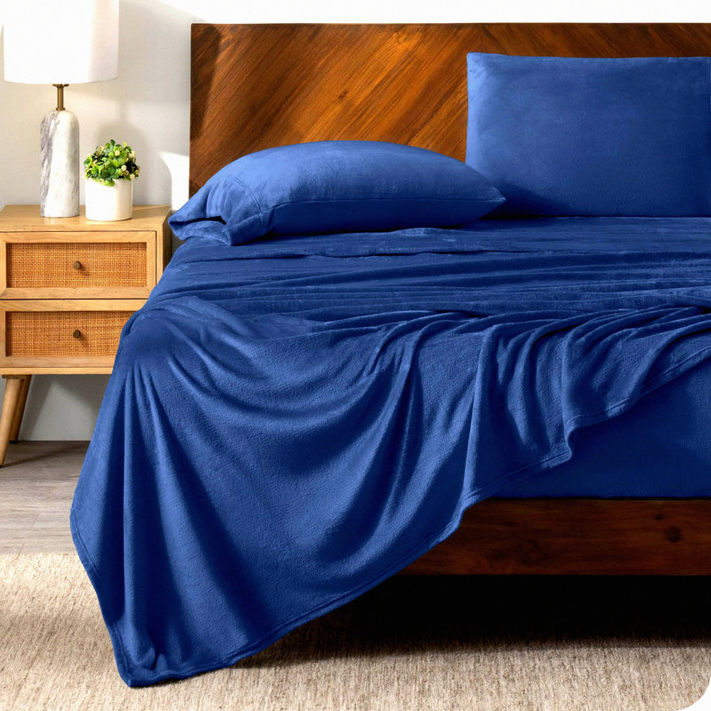 Luxury Soft Sheet Set - 100% Brushed Microfiber Bedding with Pillowcases - 4 Piece Sheets for Deep Mattresses - Sheets