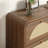 Dresser with Rattan Front, Wide Particle Board Chest of Drawers-1159511968-1159511969