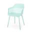 Chaise d'extérieur Azalea - Polypropylène menthe, avec structure, profondeur 22,66 po, largeur 22,03 po, hauteur 33,94 po, résistance aux intempéries de poids de 11,99 lb, P, l, H, P