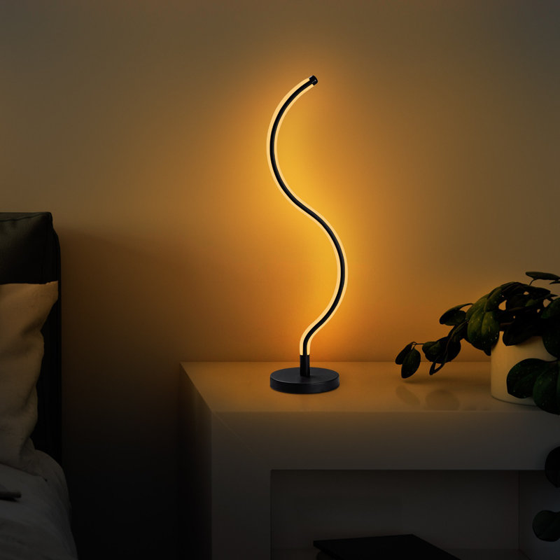 Lampe en métal, Noir