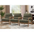 25.59'' Wide Upholstered Fabric Accent Armchair With Solid Wood Leg (Set of 3)