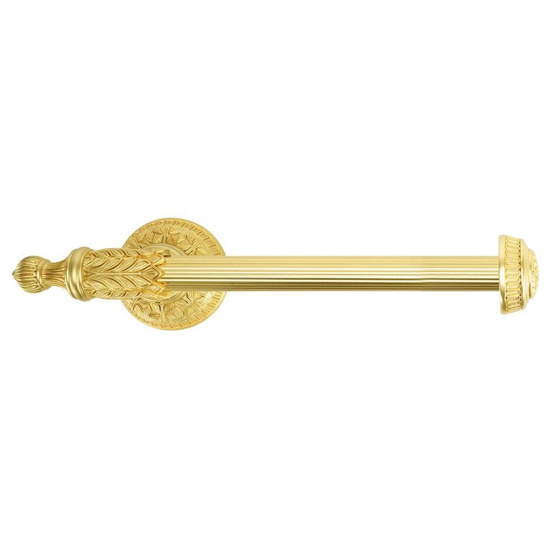 HAMPTON TISSUE BAR RIGHT; SATIN GOLD FINISH, Gold