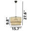 Luminaire suspendu cylindrique 1 lumière