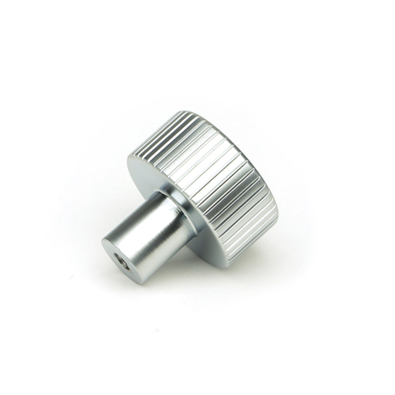 Round Knob, Satin Chrome, 2.5 cm