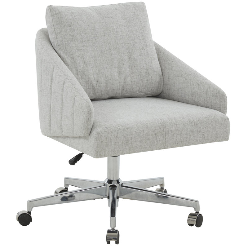 Cathelijn Swivel Task Chair, Light Gray