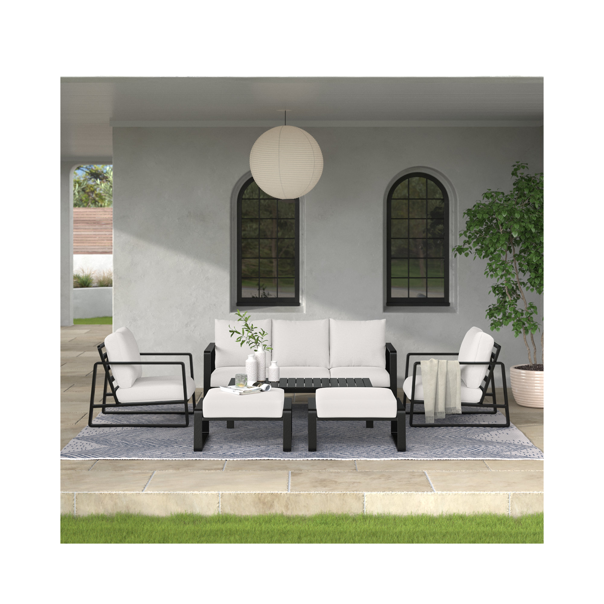 Leanna Outdoor Seating Group with Cushions, 2, Yes