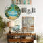 Horloge murale avec scène de plage tropicale - horloge murale moderne en verre 12 po