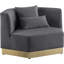 Fauteuil en velours de 47,75 po Marquis-1379466762
