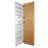 Frontline Shaker Recessed Frameless 2 Door Medicine Cabinet with Adjustable Shelves-72384117-79805688