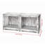 Features  Details   Versatile Use: This dog crate furniture for 2 dogs provides a secure h ...