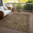 Rustica Brown Washable Indoor-Outdoor Rug - -2114628398