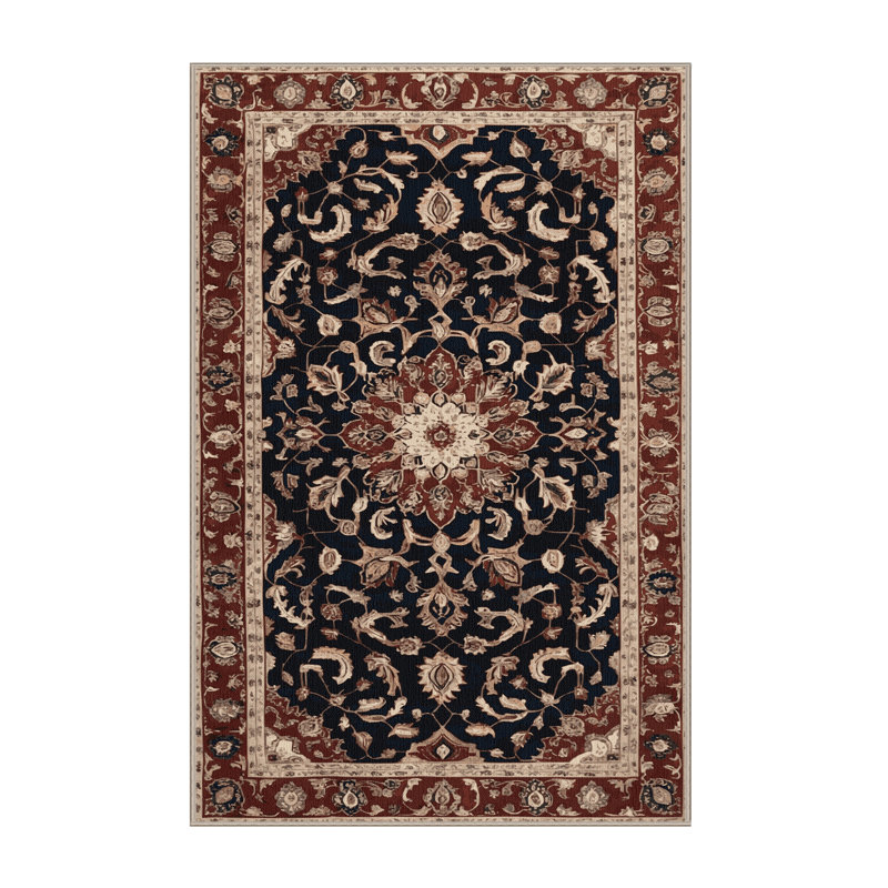 Tapis brun lavable à la machine, Rectangulaire 2 pi x 3 pi