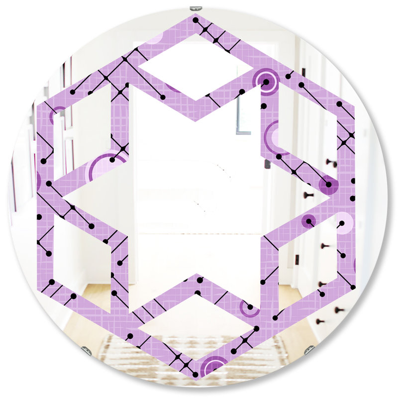 Miroir mural Hexagon Star 1950, H 31,5 po x l po