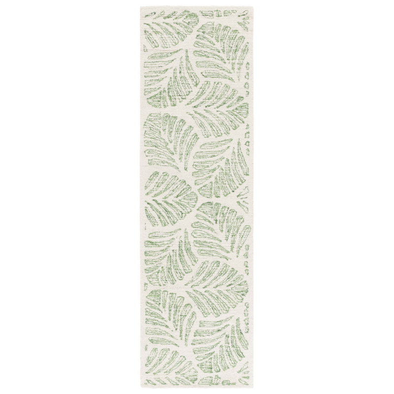 Msr Jardin Hand Tufted Fine Indian Wool Pile Rug, Runner 2'3" x 8'