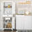 Kitchen Pantry Cabinet | HOMCOM 67” Tall Freestanding 4-Door with Drawer &amp; Adjustable Shelves | White | MDF