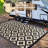 Modern Geometric Design Reversible Outdoor Rug-116105711