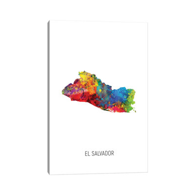 " El Salvador Map " by Michael Tompsett