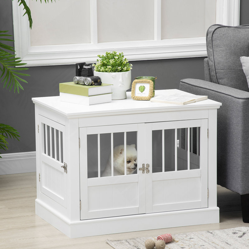 Mobilier pour cage de chien, niche pour chien, Blanc