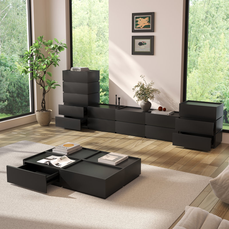Table basse Heckman, Noir