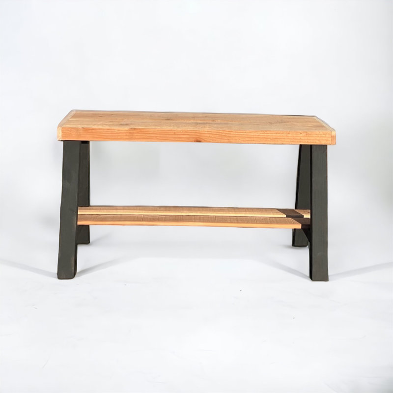 Homestead Haven Bench, Light Brown/Black