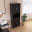 Armoire de salle de bain moderne avec portes à fermeture douce, tablettes réglables, rangement ouvert-352434966