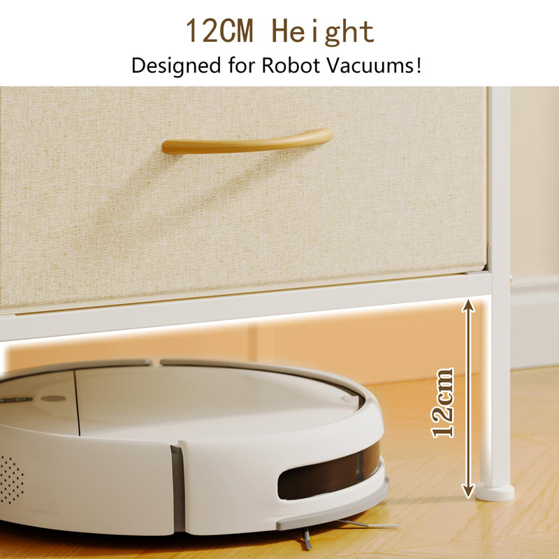 80 cm W Chest of 10 Drawers, Beige