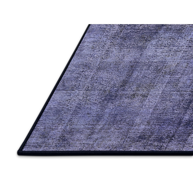 Tapis bleu foncé Rewis, Rectangle 8 pi x 10 pi