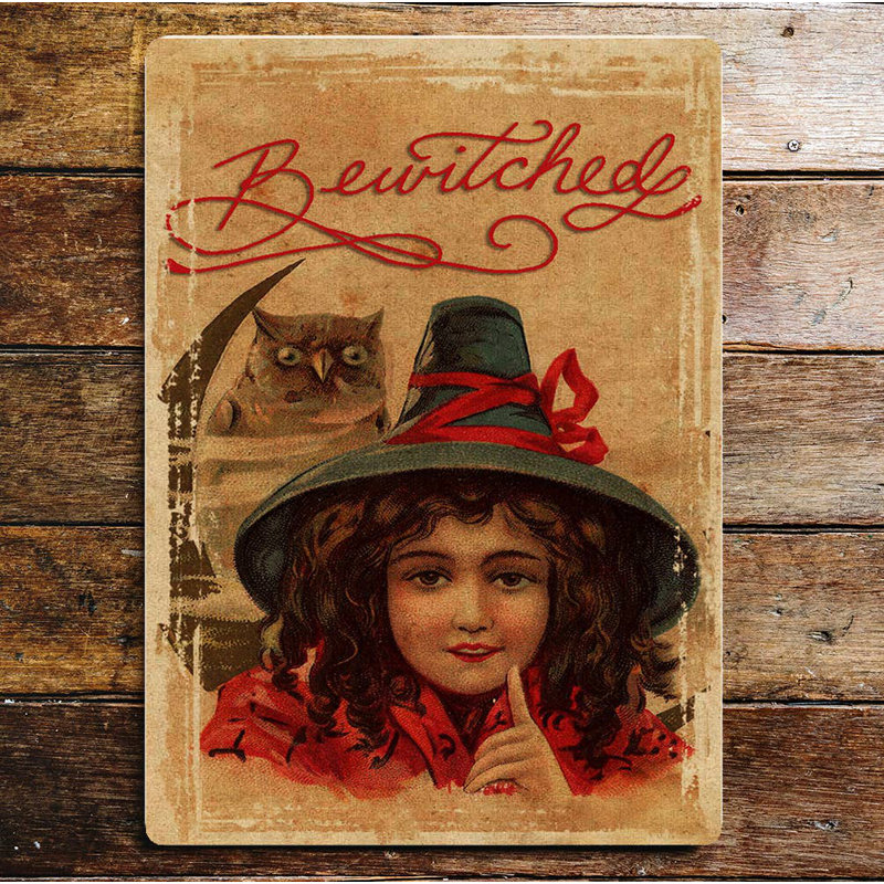 Handmade Wall Decor on Metal, 20cm H x 15cm W