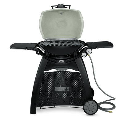 Barbecue au gaz naturel portable à 2 brûleurs en titane avec thermomètre intégré Q 3200