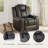Eco Leather Vintage Power Recliner-1395599541