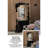 French Minimalist Black Irregular-Edge Wooden Art Full-Length Mirror-130021456