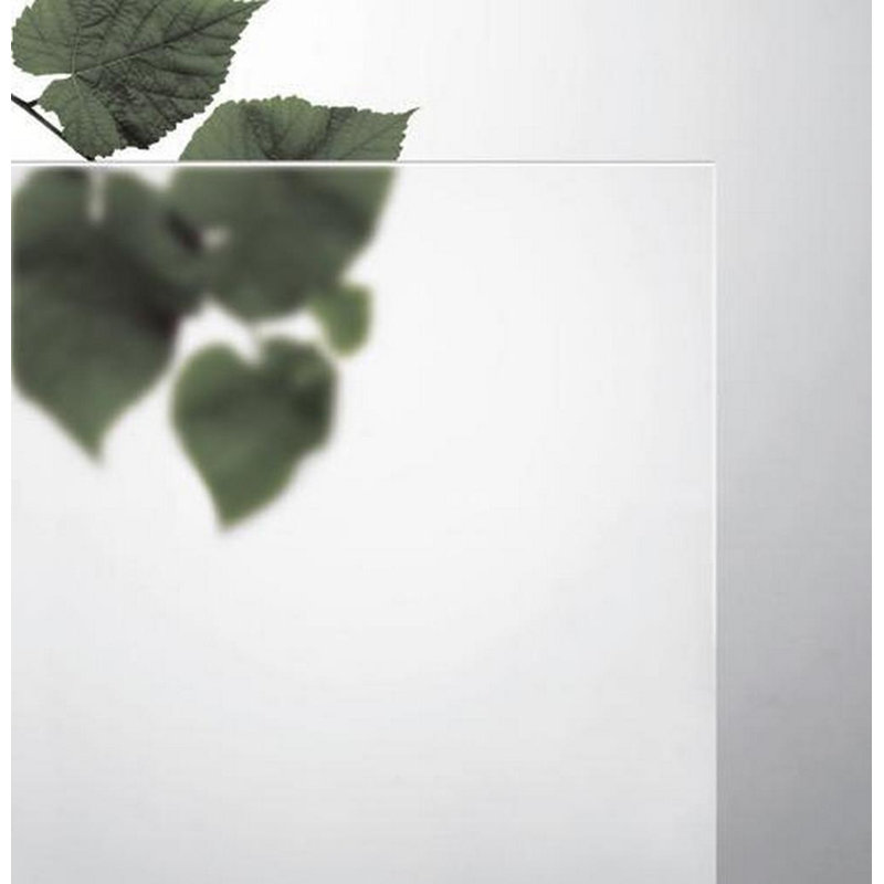 Porte standard en verre givré Planum, 32 po x 80 po, Blanc