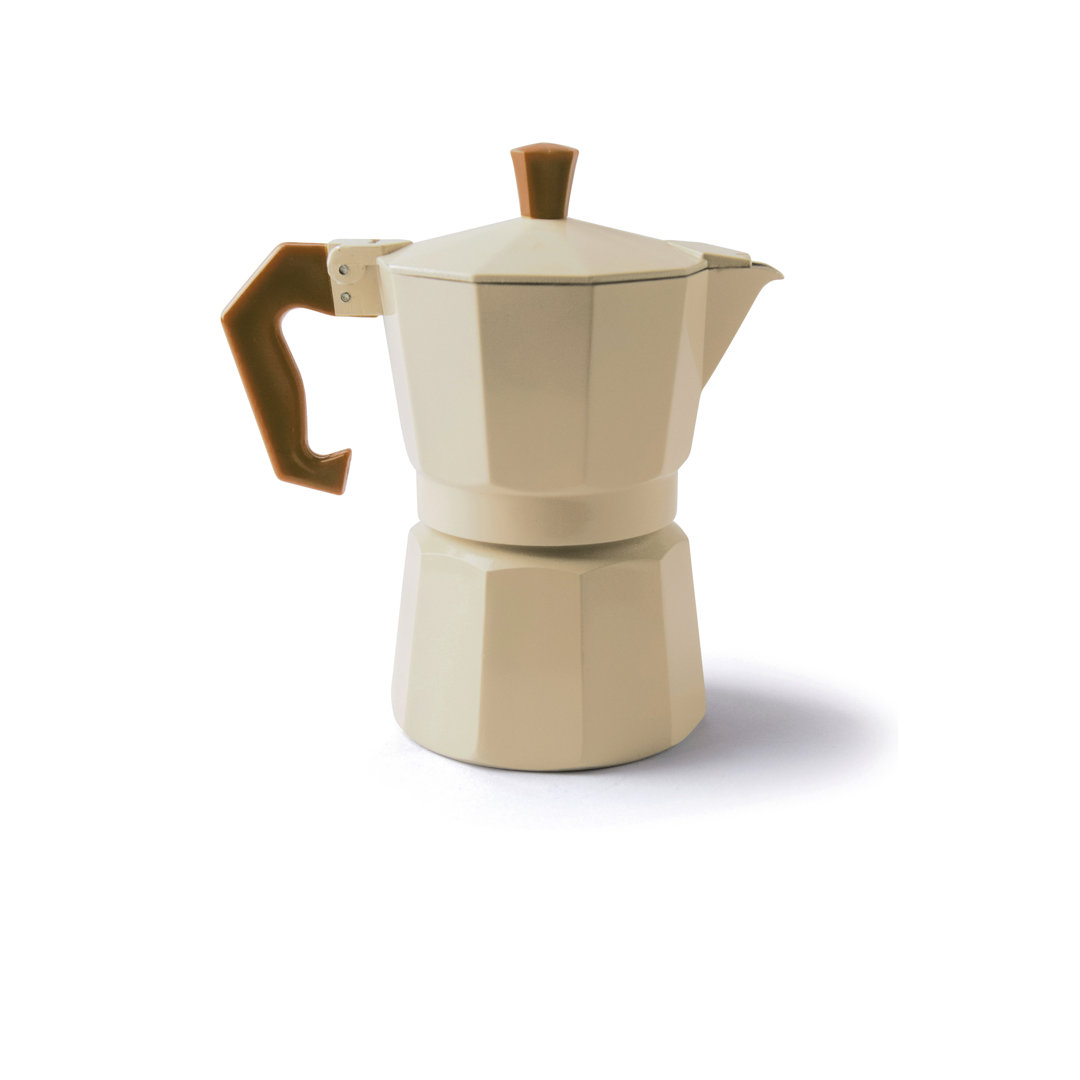 Excelsa coffee machine Chicco Color aluminium 3 cups cream