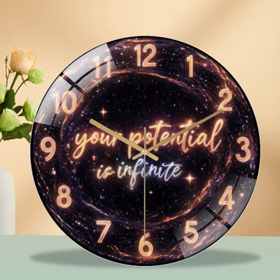 Horloge murale infinie 12 po