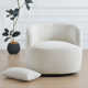 Aria Upholstered Swivel Armchair with Ottoman