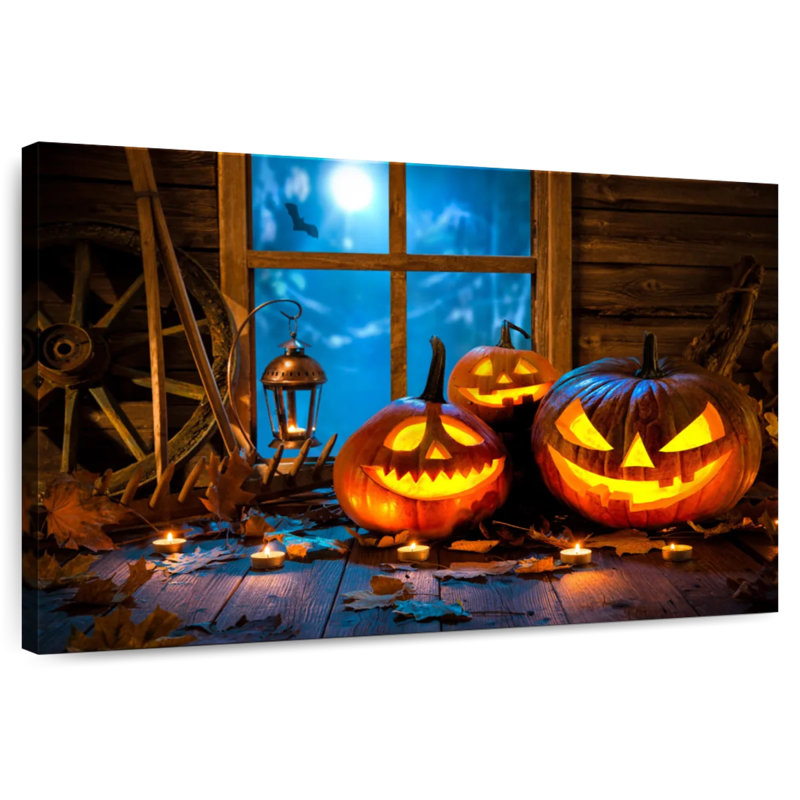 Halloween Jack O Lanterns, H 24 po x l 36 po