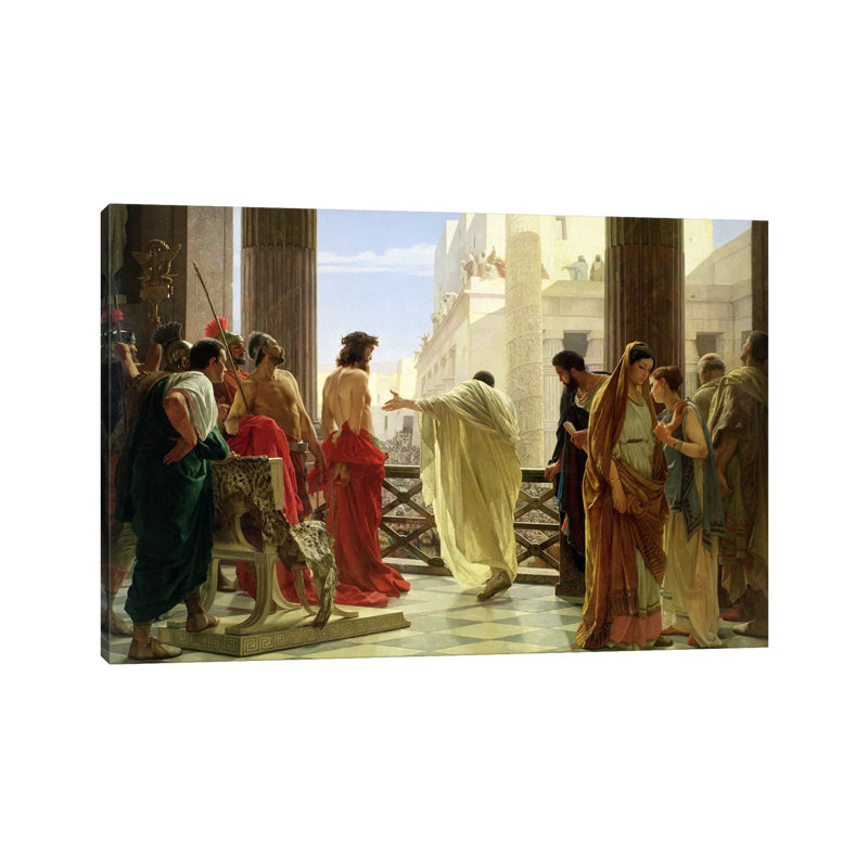 Ecce Homo by Antonio Ciseri - Wrapped Canvas Gallery-Wrapped Canvas Giclée, 101.6 cm H x 66.04 cm W