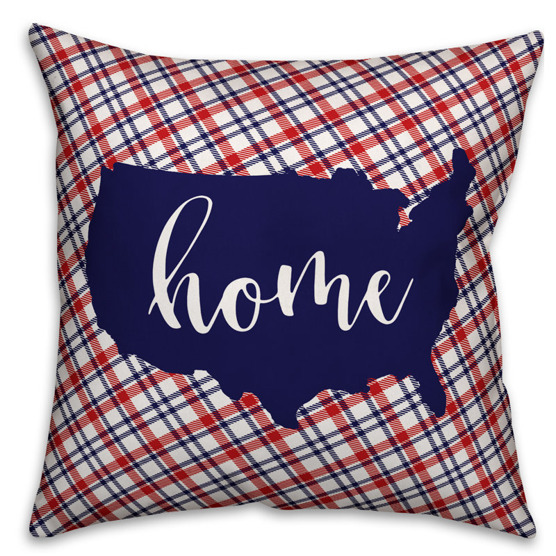 Coussin American Plaid Home, Intérieur / extérieur