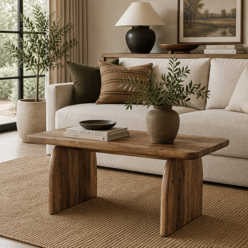 Table basse 47 ", Rustic Brown